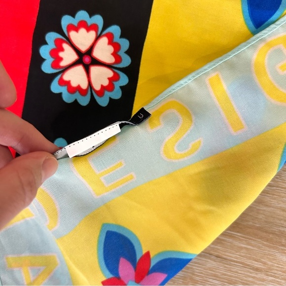 Desigual Large Square Garden Scarf - Picture 7 of 7